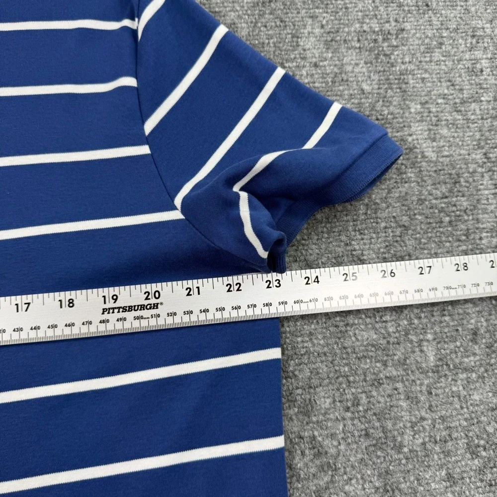 Polo Ralph Lauren Polo‎ Shirt XL Blue Striped Short Sleeve Excellent Mens